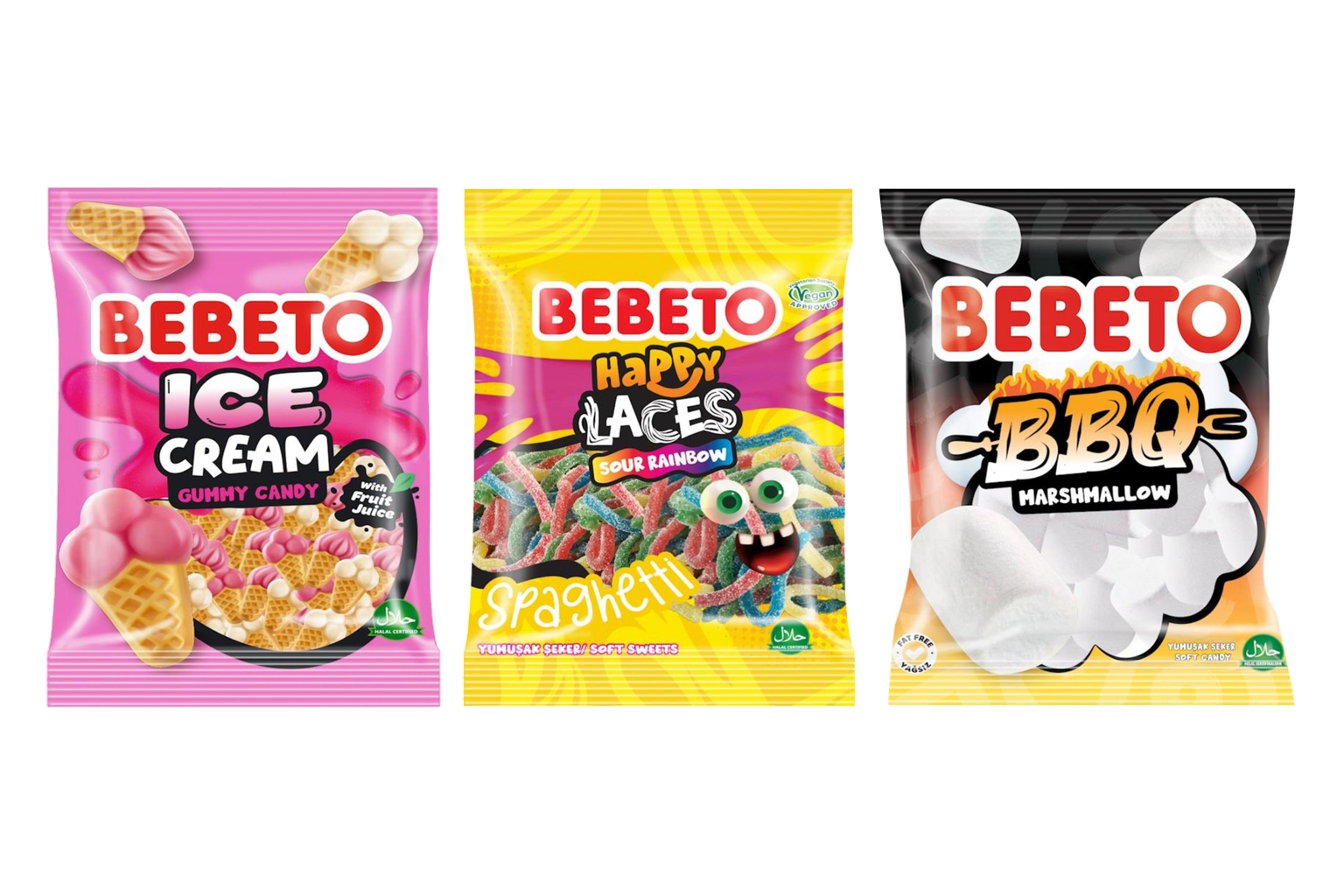 BEBETO Ice Cream, Happy Laces et BBQ Marshmallow