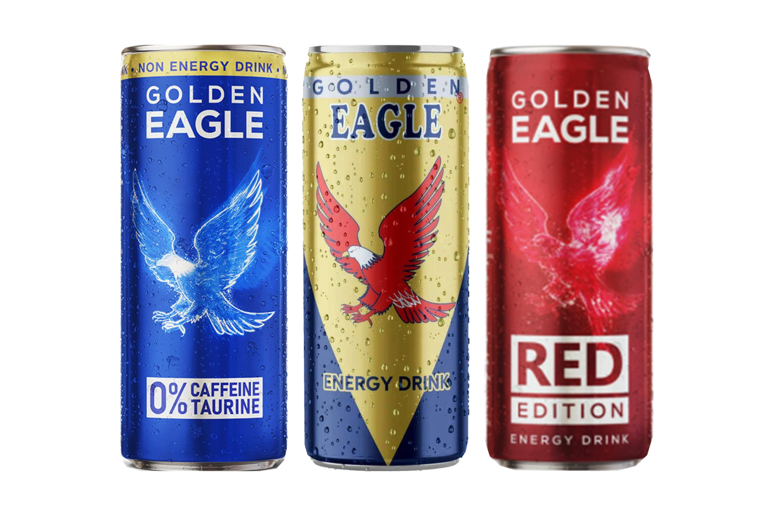 Golden Eagle classique, Red Edition et version sans caféine ni taurine